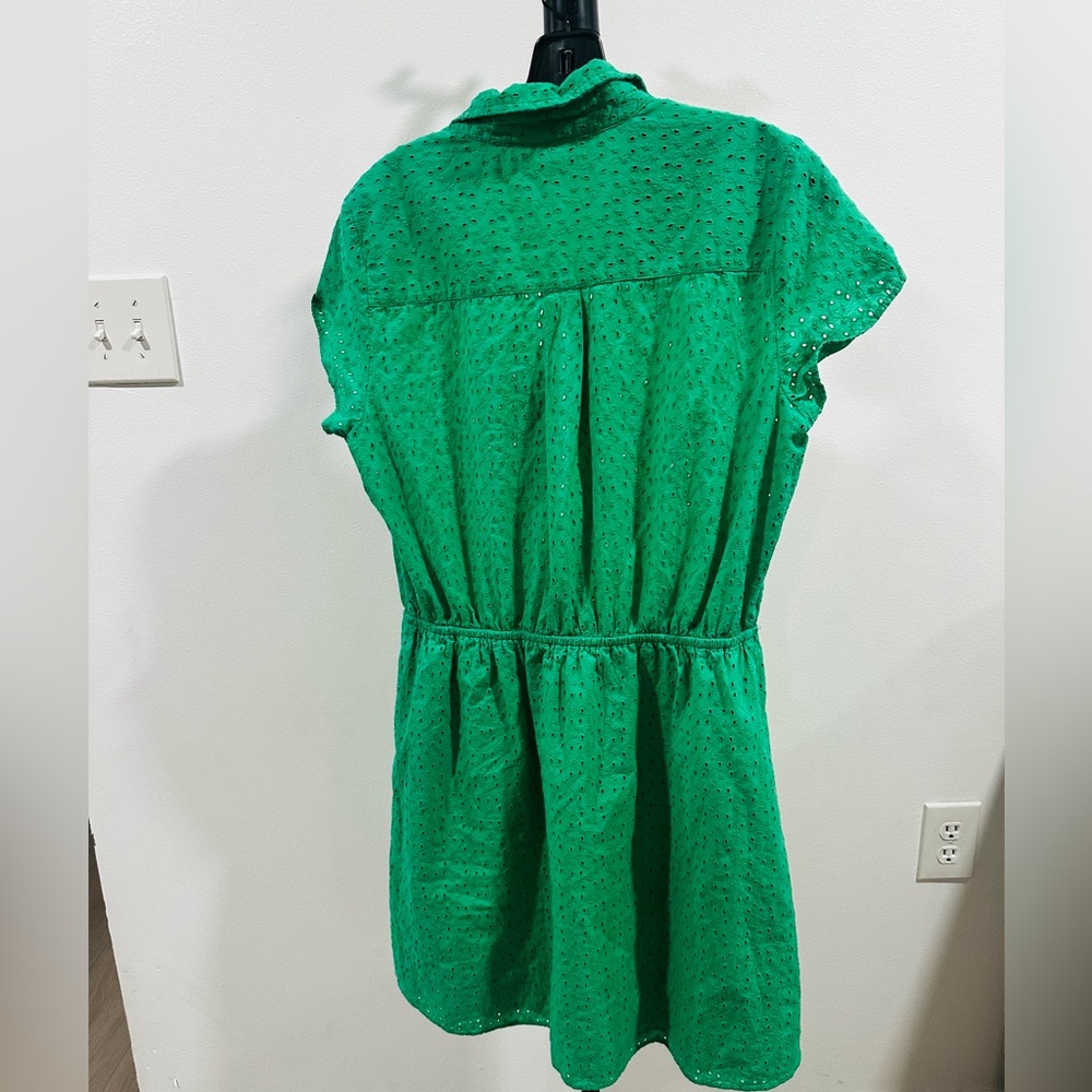 J. Crew Mercantile Green Button-Up Dress - Picture 6 of 6